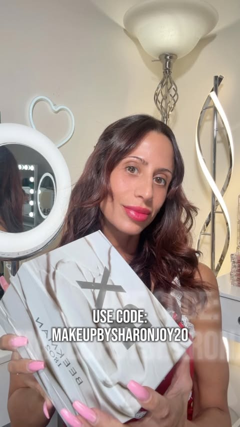 Instagram post by @makeupbysharonjoy for Beekman 1802. Caption reads: BEEKMAN 1802 @beekman1802 Use Code : [...].