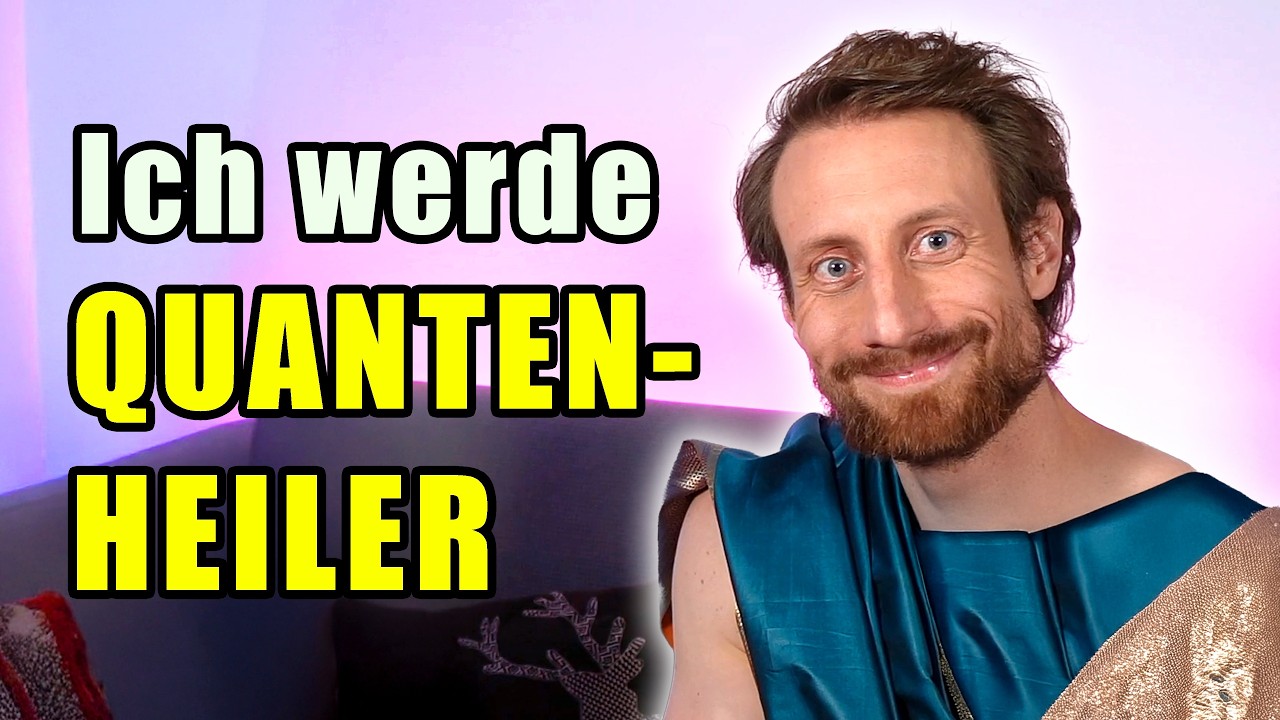 YouTube post by @megawissenschaft for Udemy. Caption reads: Ich mache die absurde QUANTENHEILER Online....