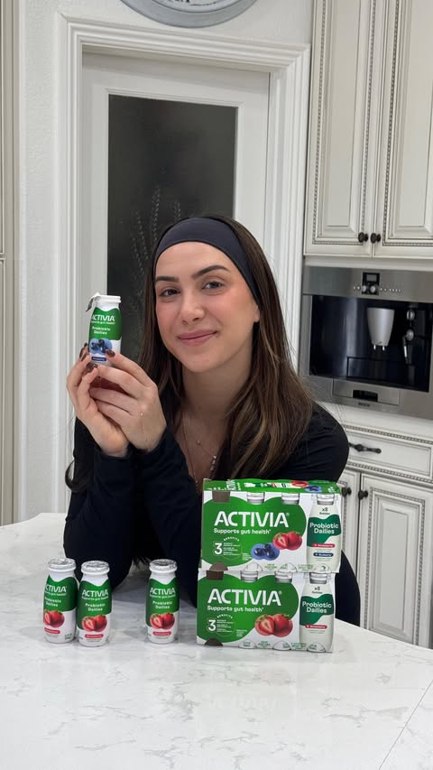 Instagram post by @serenehesri for Activia. Caption reads: #ActiviaPartner Going with my gut this year 🙂....