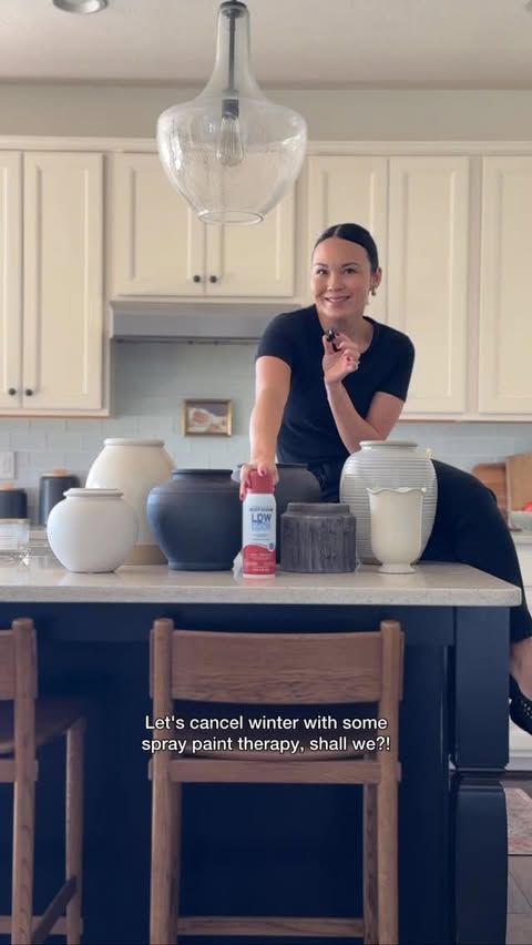 Instagram post by @mrsjessicadarling for Rust-Oleum. Caption reads: [...] to winter and HELLO to Spring, with....