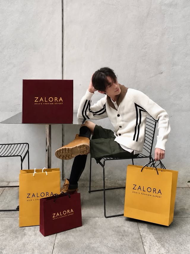 Instagram post by @jackhuah___ for ZALORA Singapore. Caption reads: Time to shop 🛍️✨ ZALORA Big Fashion Sale is here!....