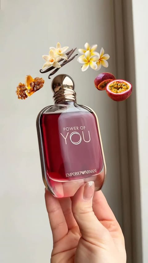 Instagram post by an influencer for Armani beauty. Caption reads: [...] your inner power. 😍💕 @armanibeauty....
