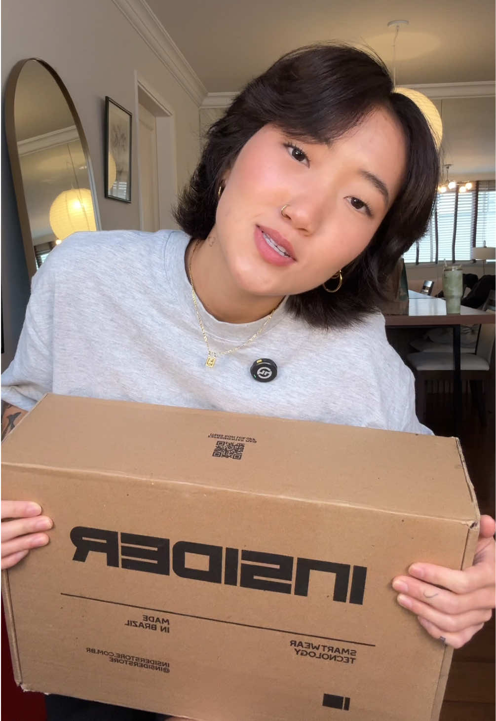 TikTok post by @danisoomin for Insider Store. Caption reads: when fashion meets comfort 🤝 apaixonada por....