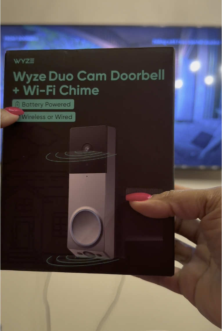 TikTok post by @wallscustomcreations for Wyze. Caption reads: #creatorsearchinsights I can see all my packages....
