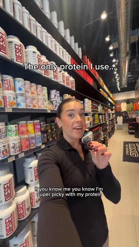 Instagram post by @_madswellness for PERFECT Sports. Caption reads: @perfectsports Diesel Protein has been a staple....