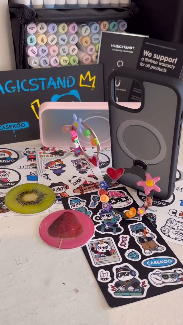 Instagram post by @artbyaalice for CASEKOO. Caption reads: [...] with your BFF? Decorate your new CASEKOO....