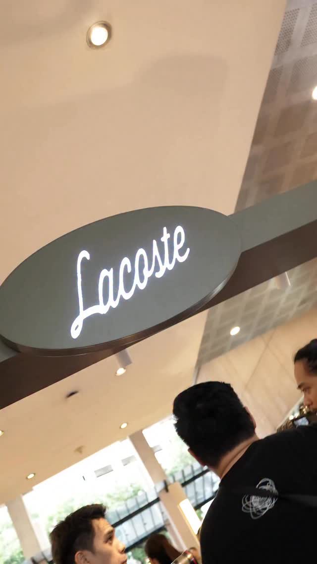 Instagram post by @catriona_gray for Lacoste. Caption reads: the newest courtside cutie 🎾 #Lenglen bag by....