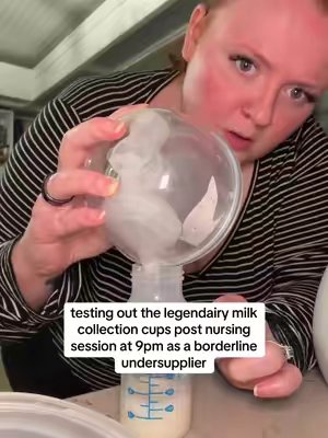 TikTok post by @hayl0805 for Legendairy Milk. Caption reads: [...] #pumpingjourney #postpartum @Legendairy Milk.