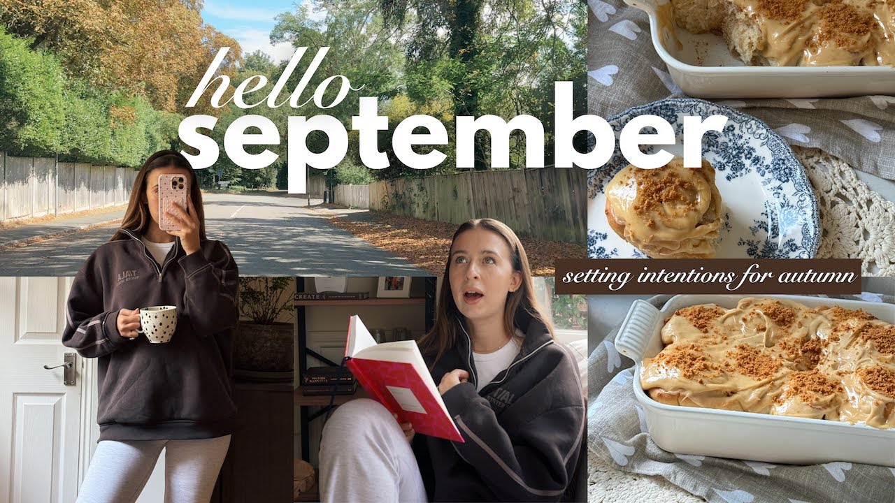 YouTube post by @ellenalicemiller for Zara Home. Caption reads: hello september 🍂 autumn home shopping, cinnamon....