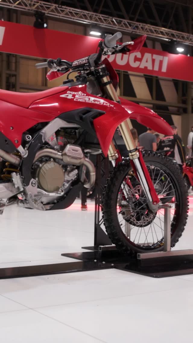 Instagram post by @knighter_101 for Ducati. Caption reads: The Desmo450 MX is “bullet-proof!”

Headed for....