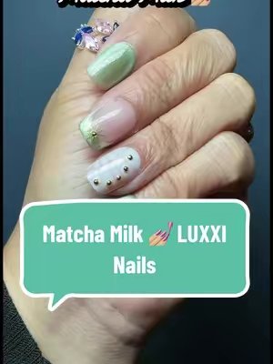 TikTok post by @all_the_jazzy_things for Luxxi Nails. Caption reads: [...] everything you need is included! 💅🤍 @LUXXI....