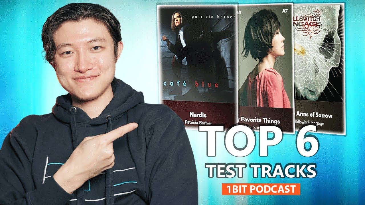 YouTube post by @Jayiyagi for SVS. Caption reads: TOP 6 Music Recommendations to TEST your Hi-Fi....