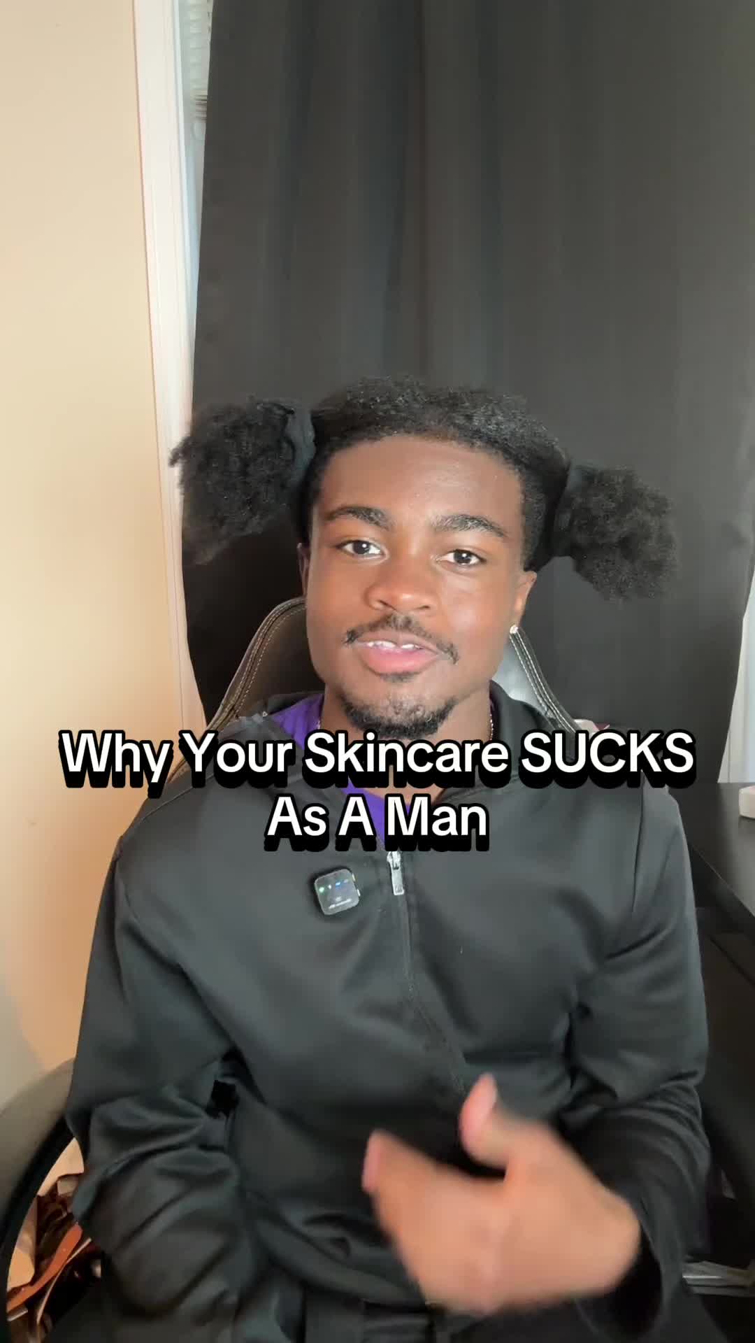 TikTok post by @joshjshowcase for Douxds. Caption reads: [...] you must exfoliate your skin as a man.....