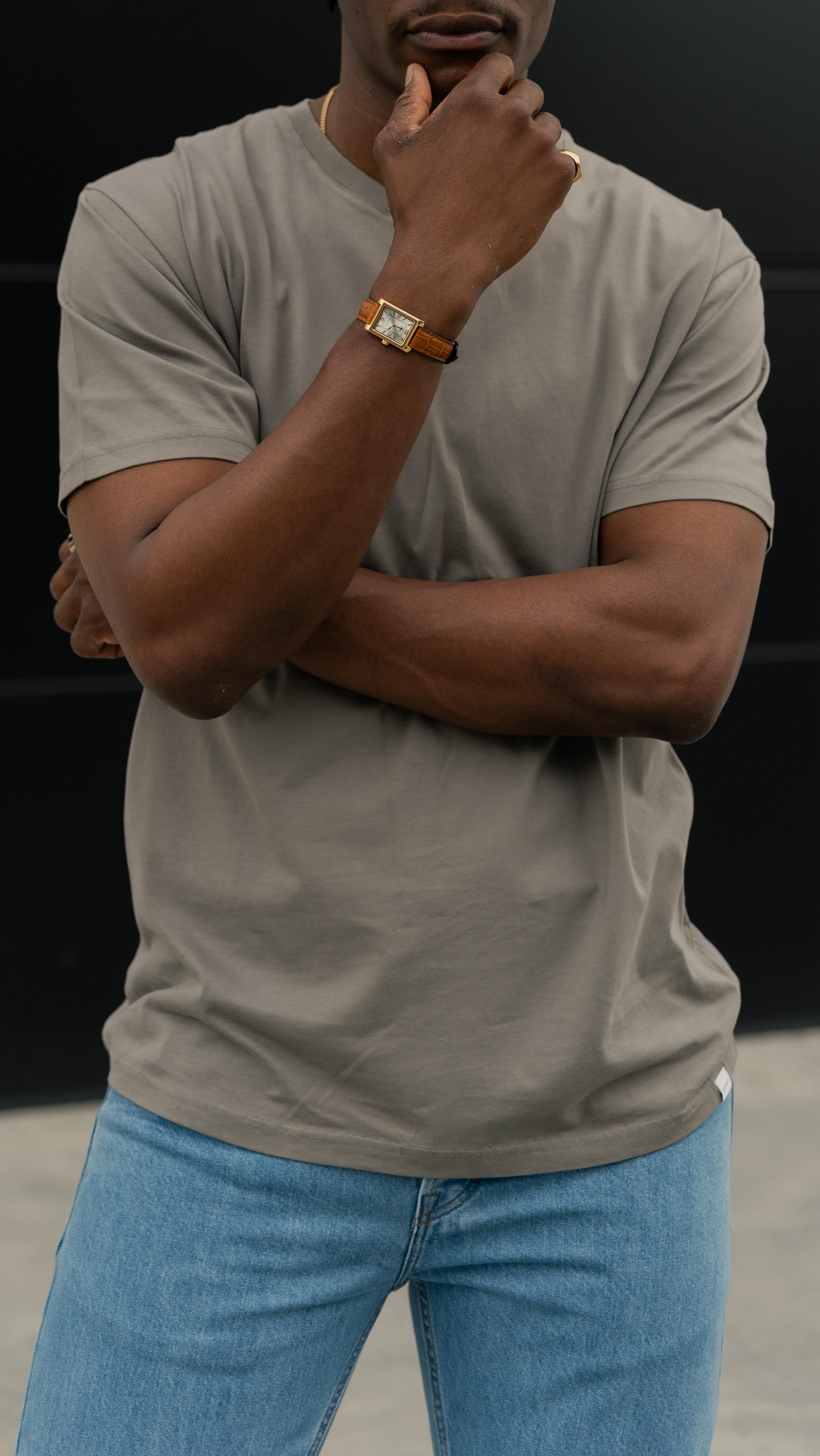 Instagram post by @juliusgod for SANVT. Caption reads: [...] and made with care — these tees from....