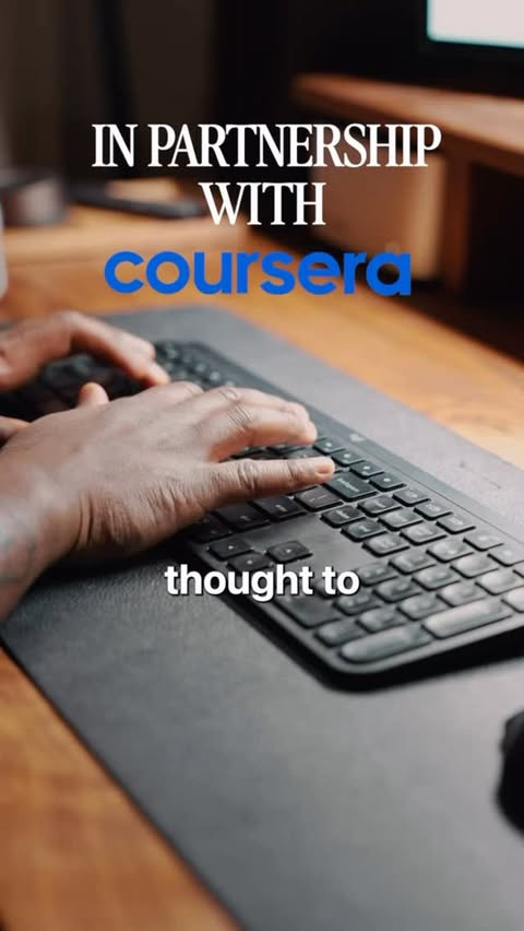 Instagram post by @_chrisasante for Coursera. Caption reads: #CourseraPartner We’ve all watched videos that....