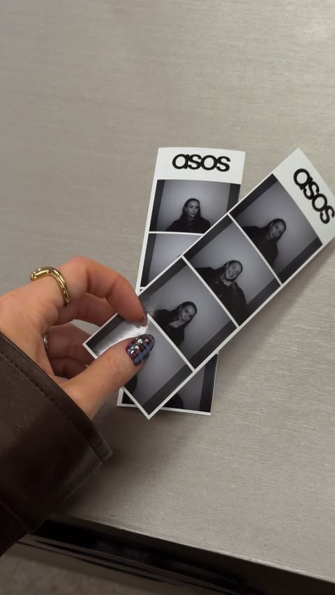 Instagram post by @rebeccaferrazwyatt for ASOS. Caption reads: When all the pieces I picked up in the @asos Black....