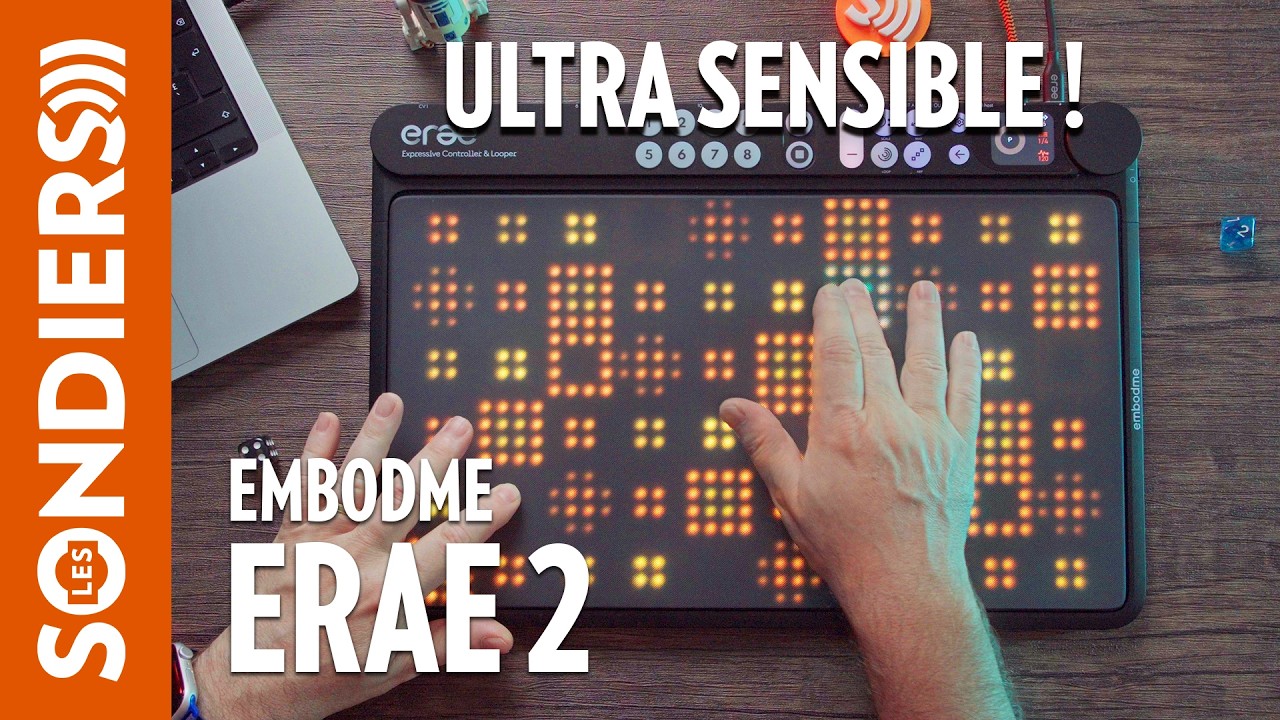 YouTube post by @LesSondiers for Thomann. Caption reads: ERAE 2: It can be whatever you want (MIDI....
