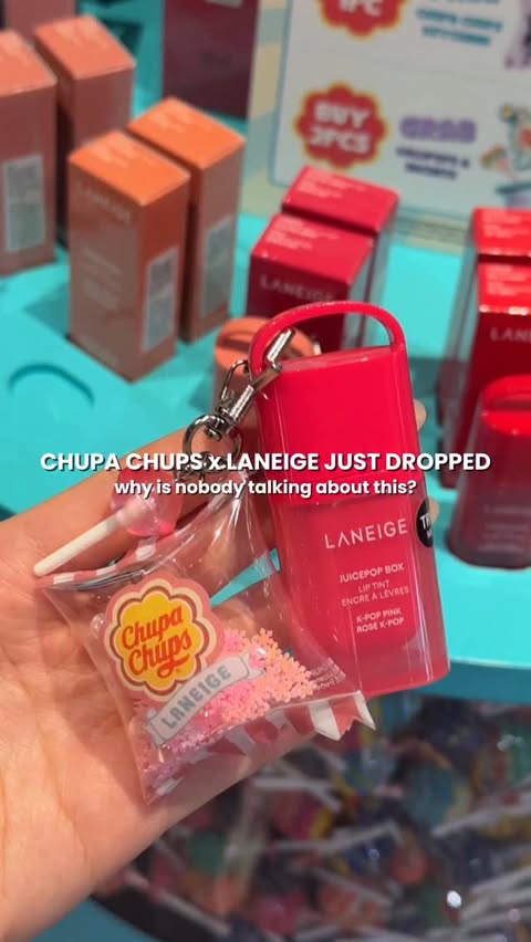 Instagram post by @sonialau_ for Laneige. Caption reads: [...] — and it's giving Chupa Chups energy.....