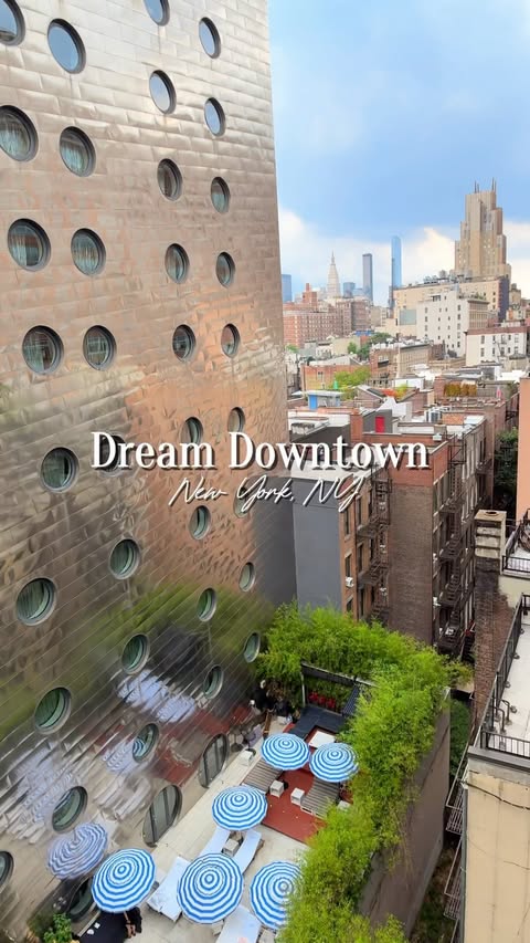 Instagram post by @pao_onthego for Hyatt. Caption reads: Looking for a hotel with a pool in New York City?....