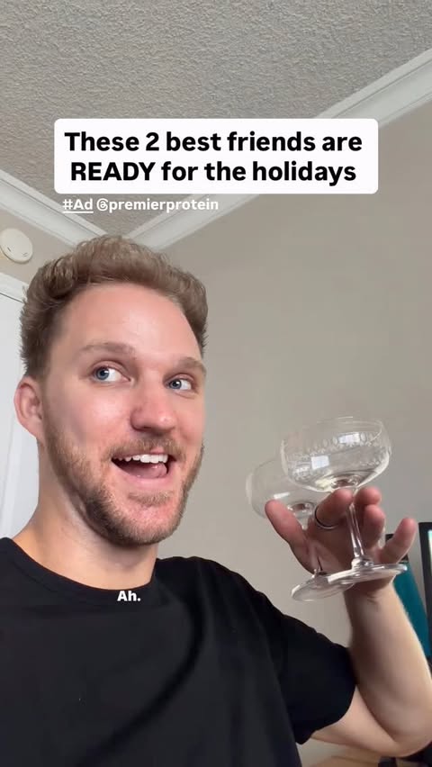 Instagram post by @stephenrigatoni for Premier Protein. Caption reads: [...] at a time 😎 Get your Premier Protein Winter....