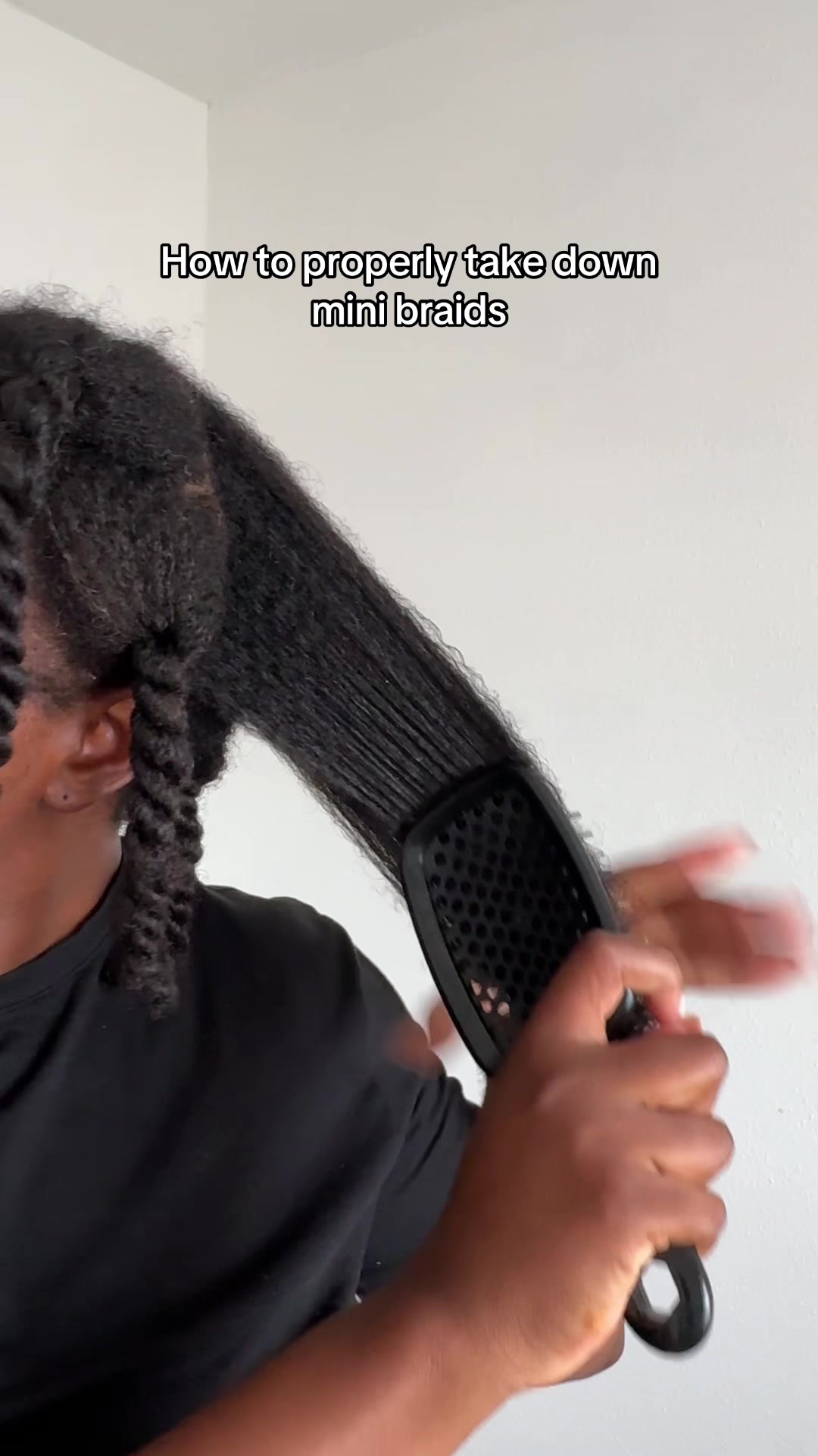 TikTok post by @missaudreybee for Unbrush. Caption reads: [...] to retain length! 🥰 I have linked the....