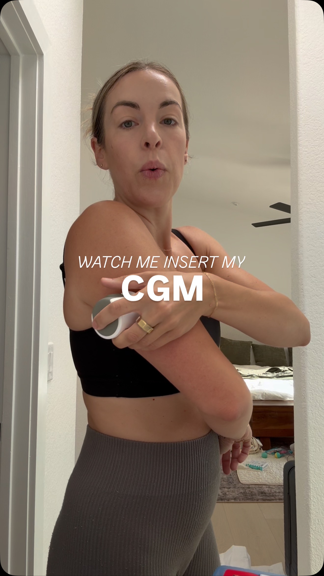 Instagram post by @mindinmymacros for Dexcom. Caption reads: HEALTH UPDATE ⬇️ 

I recently was diagnosed with....