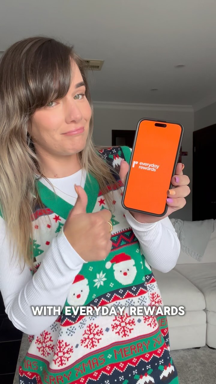 Instagram post by @oliviawhite for Everyday Rewards. Caption reads: Now I don’t want you to panic, but Christmas is....