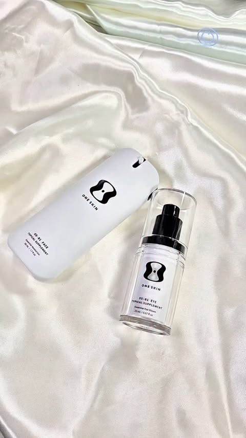 Instagram post by @mrudulachandekar for OneSkin. Caption reads: I'm loving my new skincare bundle:....