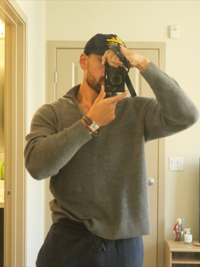 Instagram post by @narinemikey for Fossil. Caption reads: If you didn’t notice, I’m a watch guy now @fossil....