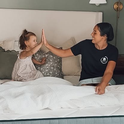 Instagram post by @lynetteyoder_ for Lull. Caption reads: Sleep is so important for your body! A high....