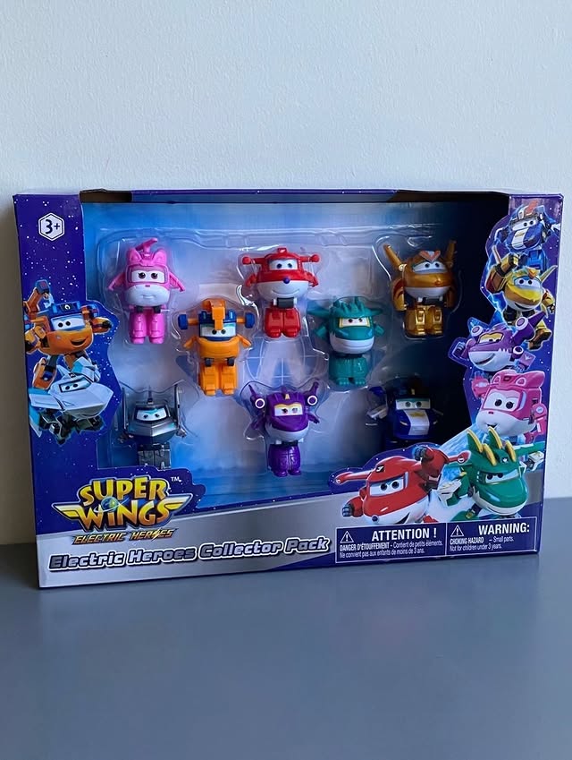 Instagram post by @1navneet.a for KidStuff Public Relations. Caption reads: Holiday Gift Guide 🎁 The Super Wings Electric....