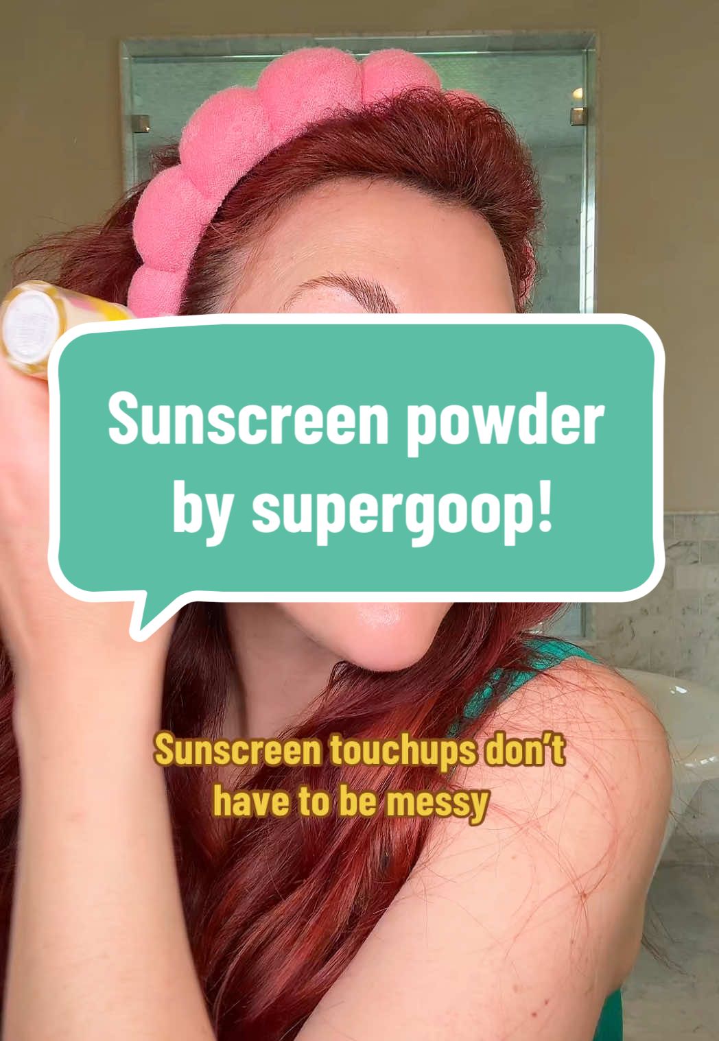 TikTok post by @redheadmomma08 for Supergoop. Caption reads: @Supergoop FINALLY has a brunch on [...].