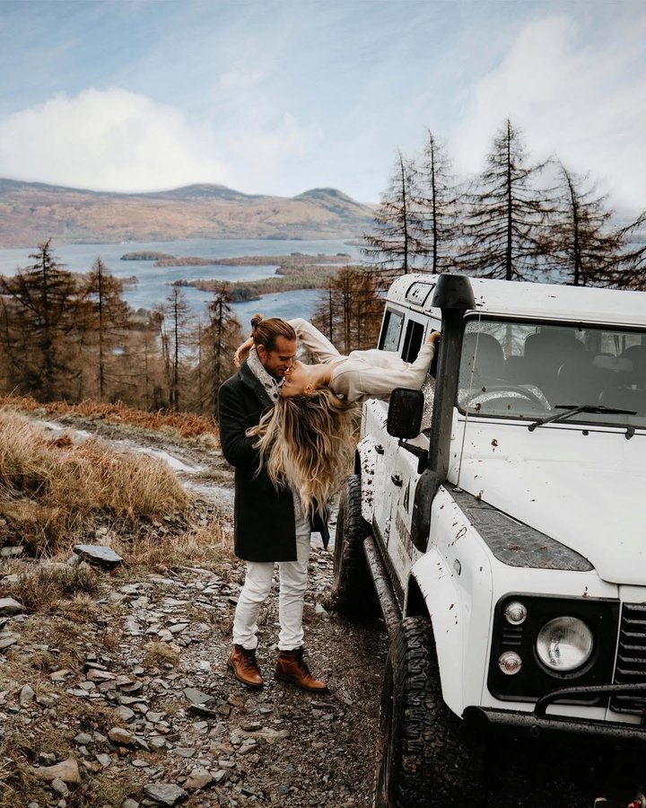 Instagram post by @sydneyandavis for Passion Passport. Caption reads: 🚙The ride may be bumpy, but it will be worth....