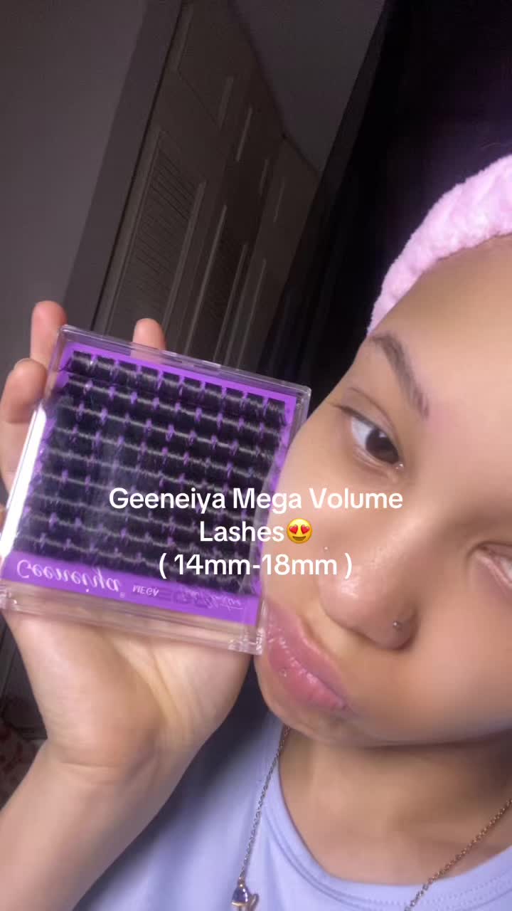 TikTok post by @slut4._me for Geeneiya Lashes. Caption reads: [...] girlie but these are so beautiful! @Geeneiya....