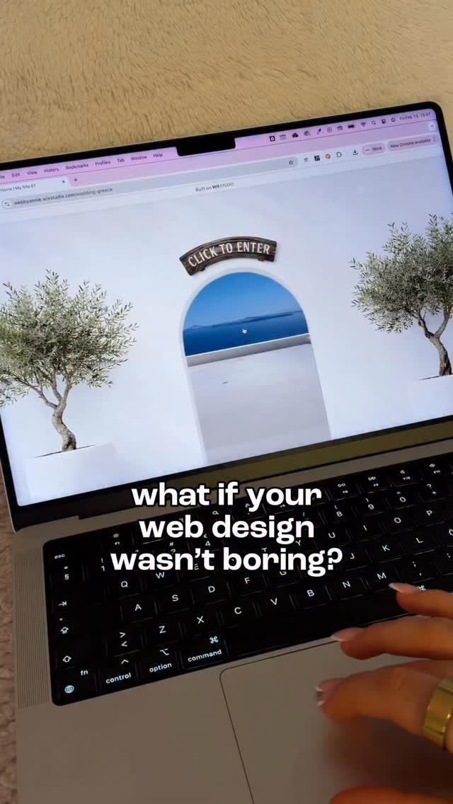 Instagram post by @online.by.annie for Wix Studio. Caption reads: [...] it yourself 🥰 All you need is a free....