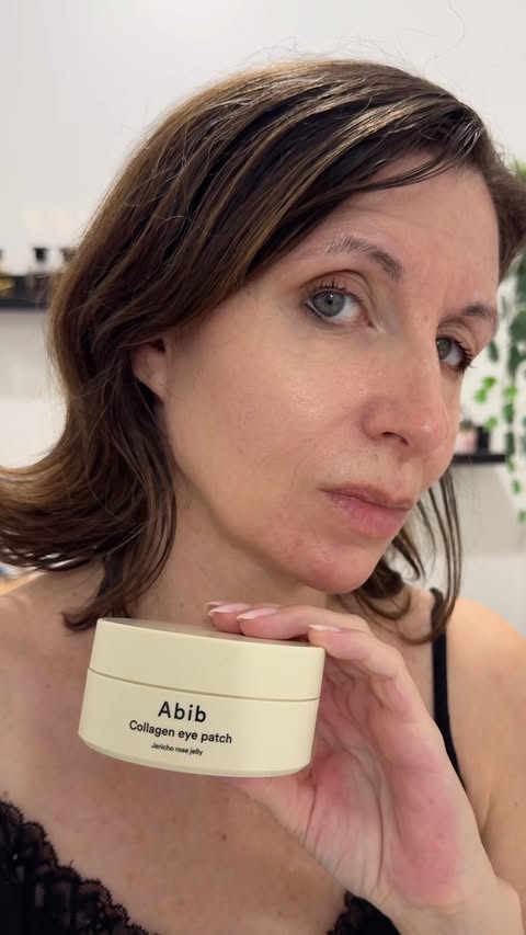 Instagram post by @faeryenne for Abib. Caption reads: [...] eye wrinkles! Care with the Iron Patch....