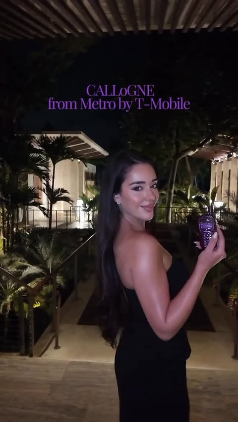 Instagram post by @saynasheikhh for Metro by T-Mobile. Caption reads: [...] go-to scent 💜 Would you try it?!....