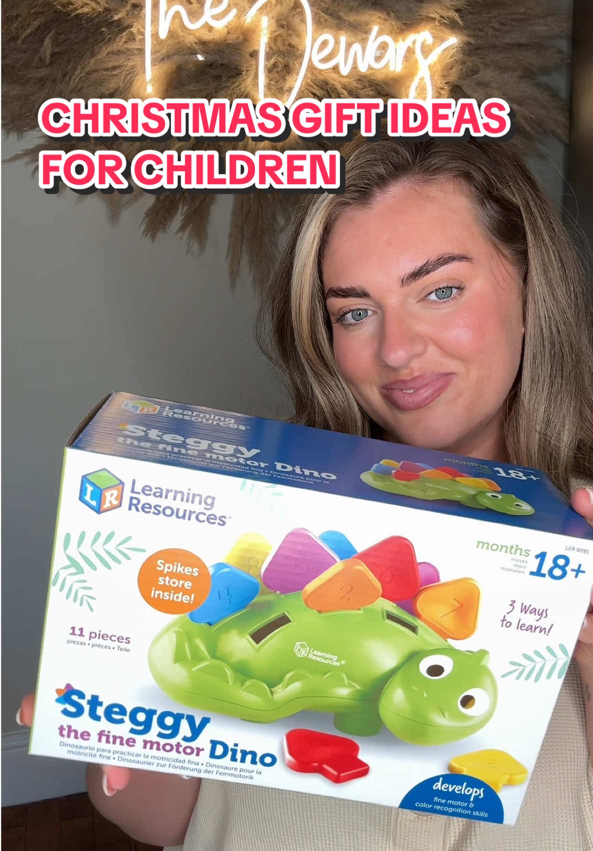 TikTok post by @lifewithlivs for Learning Resources. Caption reads: [...] bit of Christmas magic today ✨ Learning....