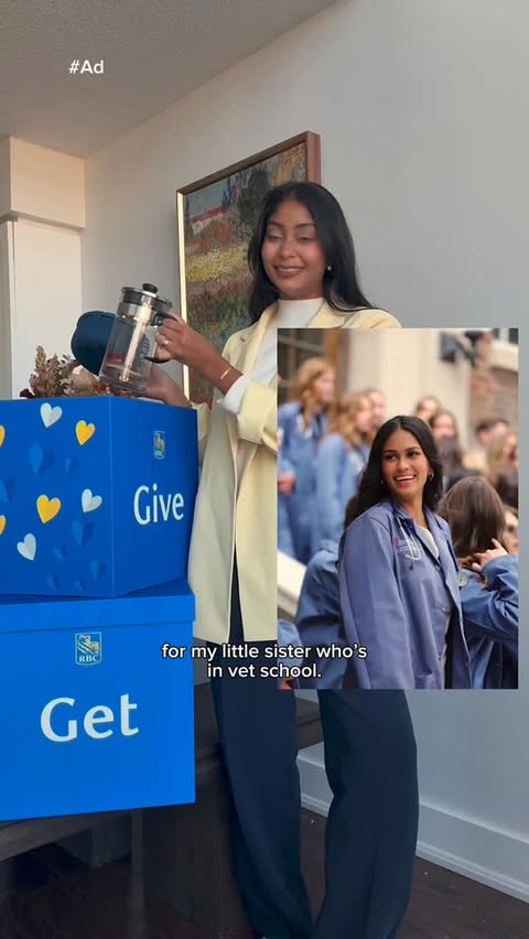 Instagram post by @wellbyshania for RBC. Caption reads: #ad You get $100. RBC will give $100 to charity.....