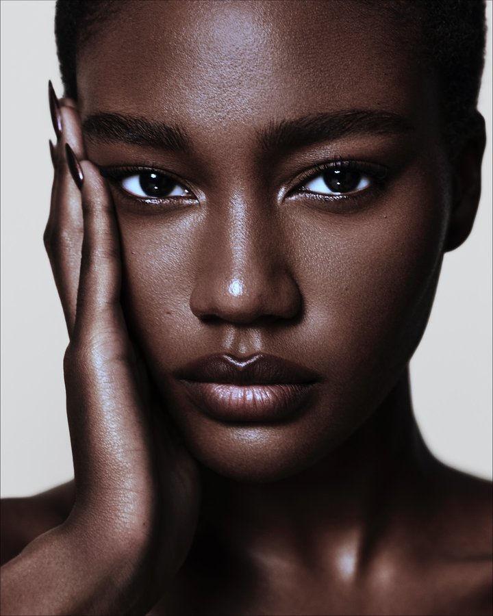 Instagram post by @mrdanielmakeup for NABLA Cosmetics. Caption reads: ART OF SKIN™ Foundation & Contour Stick Campaign....