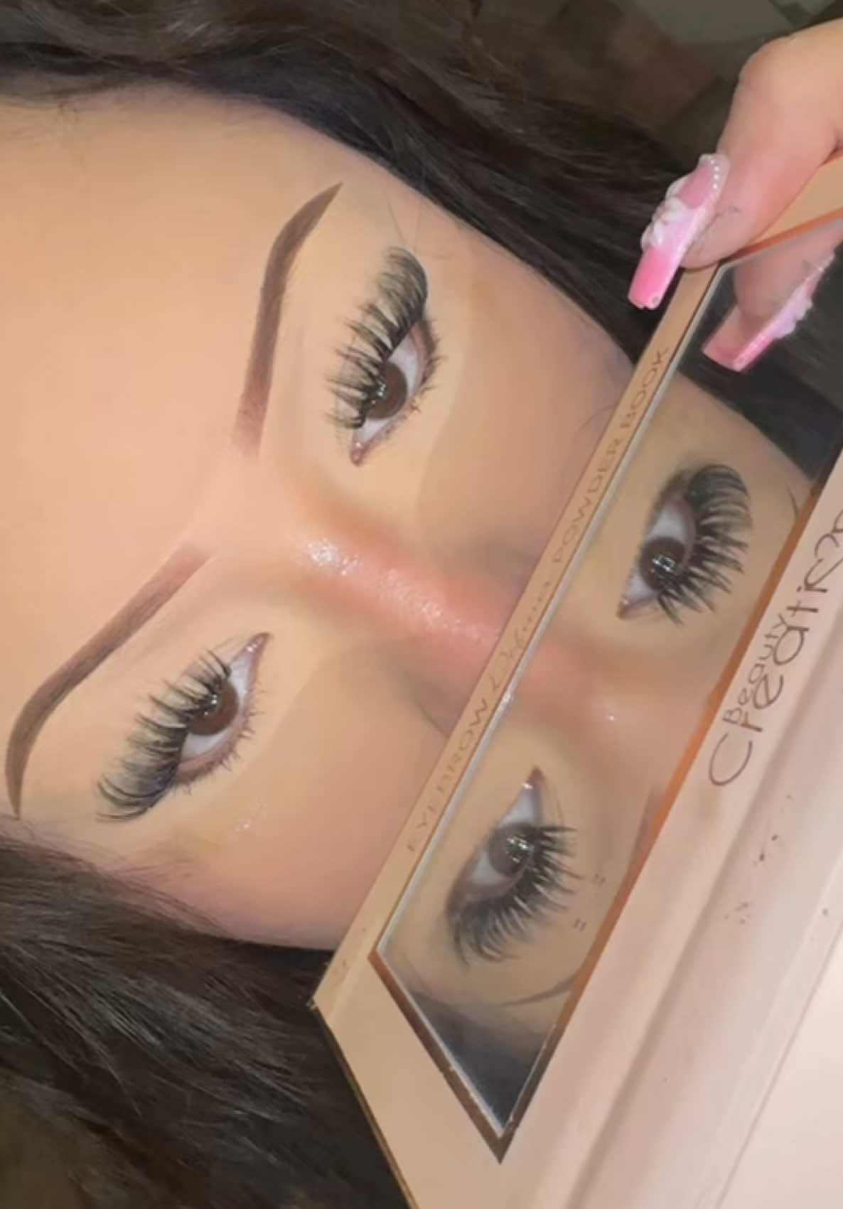 TikTok post by @cakefaceeerose for Airycute Lashes. Caption reads: @Airycute Lashes @Airycute Beauty #airycute [...].