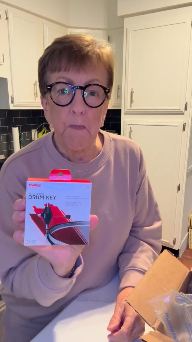 Instagram post by @taylor.dorothea for EVANS Drumheads. Caption reads: It’s Here! The new Evans Pull Cord Drum....