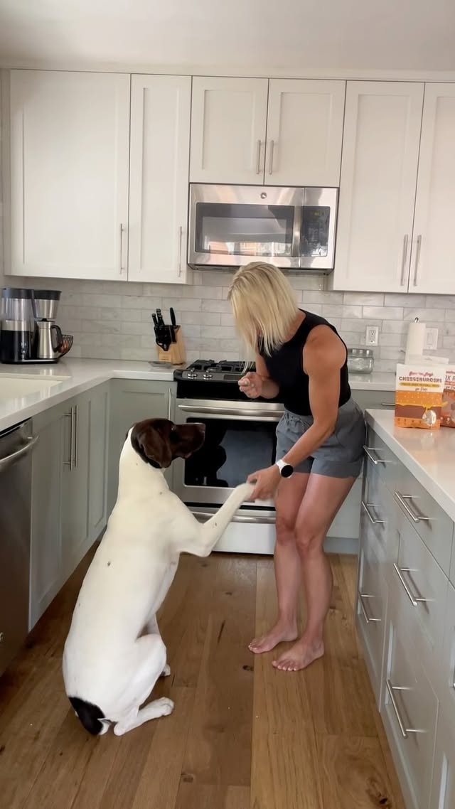 Instagram post by @tiara_wasner for Grandma Lucy's. Caption reads: [...] Stix is absolutely in love with....