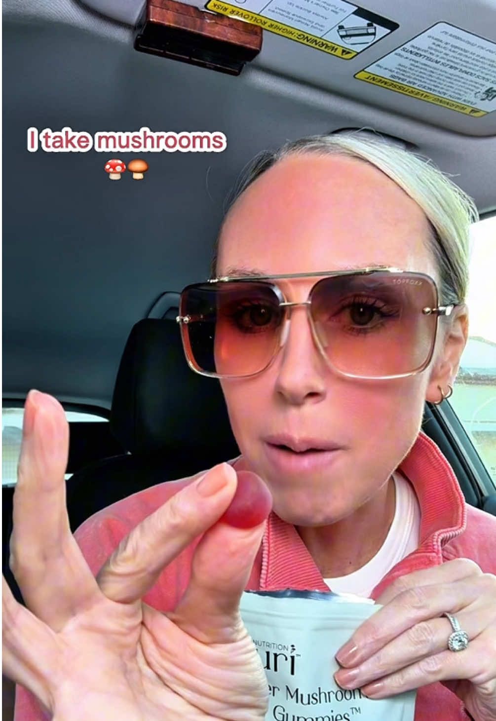 TikTok post by @thriving.in.her.40s for Auri Nutrition. Caption reads: [...] support in one daily routine. @Auri....