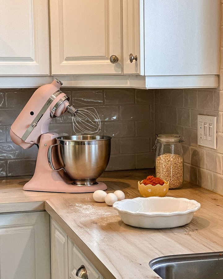 Instagram post by @itsandreamiller for The Brick. Caption reads: [...] your baking game to new heights!

#TheBrick....