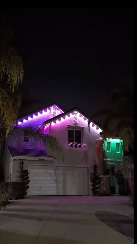 Instagram post by @world_of_erish for Lepro. Caption reads: [...] easy to install permanent lights from....