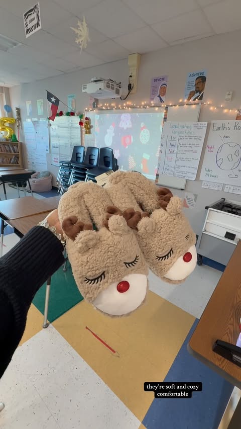 Instagram post by @tayloroftheclassroom for Dearfoams. Caption reads: [...] gifting, or just because - Dluxe by....