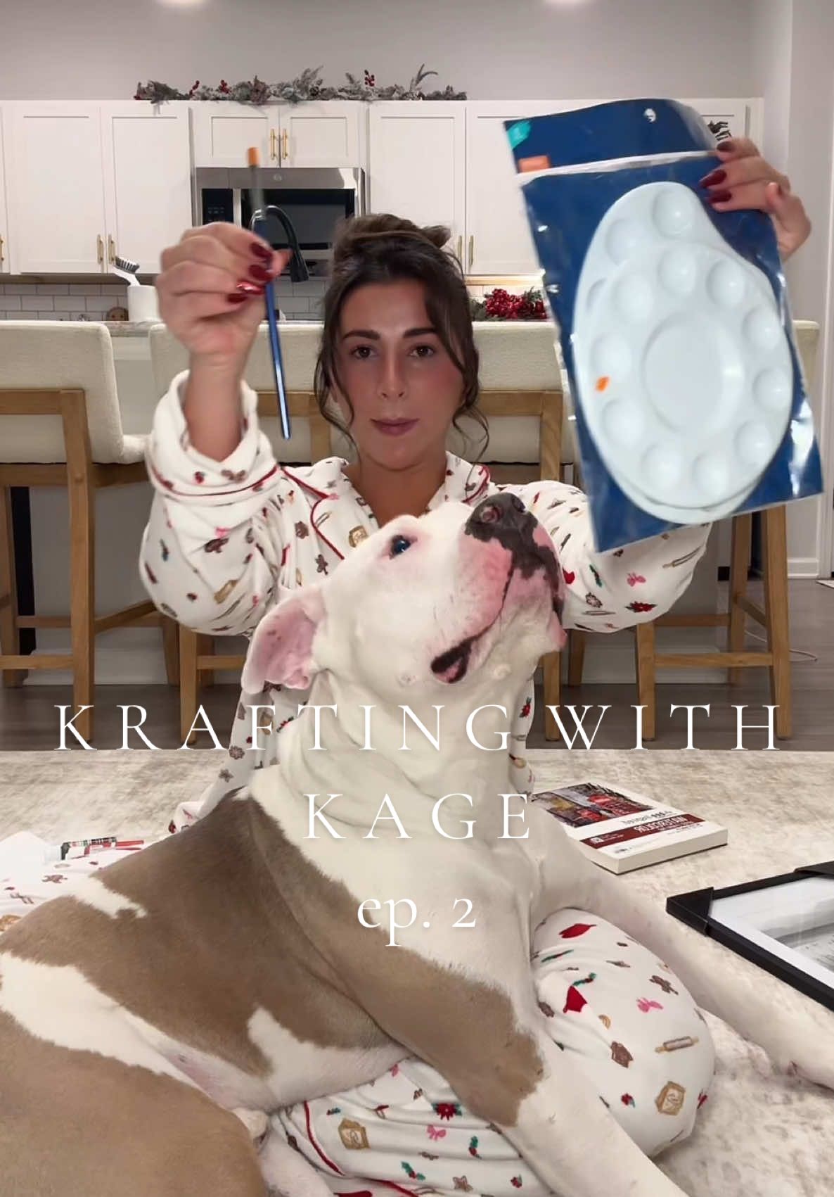 TikTok post by @gracelynnhewitt99 for Open Farm Pet. Caption reads: Krafting with Kage 🐾🐾🐾 so happy we found his....