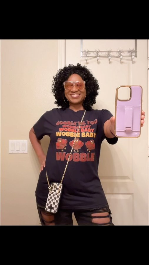 Instagram post by @girlbossmommie_x3 for Walli Cases. Caption reads: #ad @wallicases One case for all Feeling chic with....