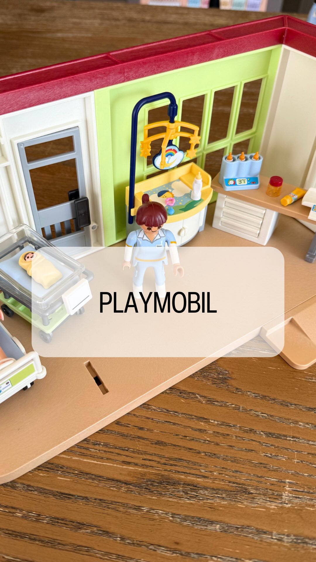 Instagram post by @toytestingsisters for PLAYMOBIL. Caption reads: [...] link you to all 4 of these incredible....